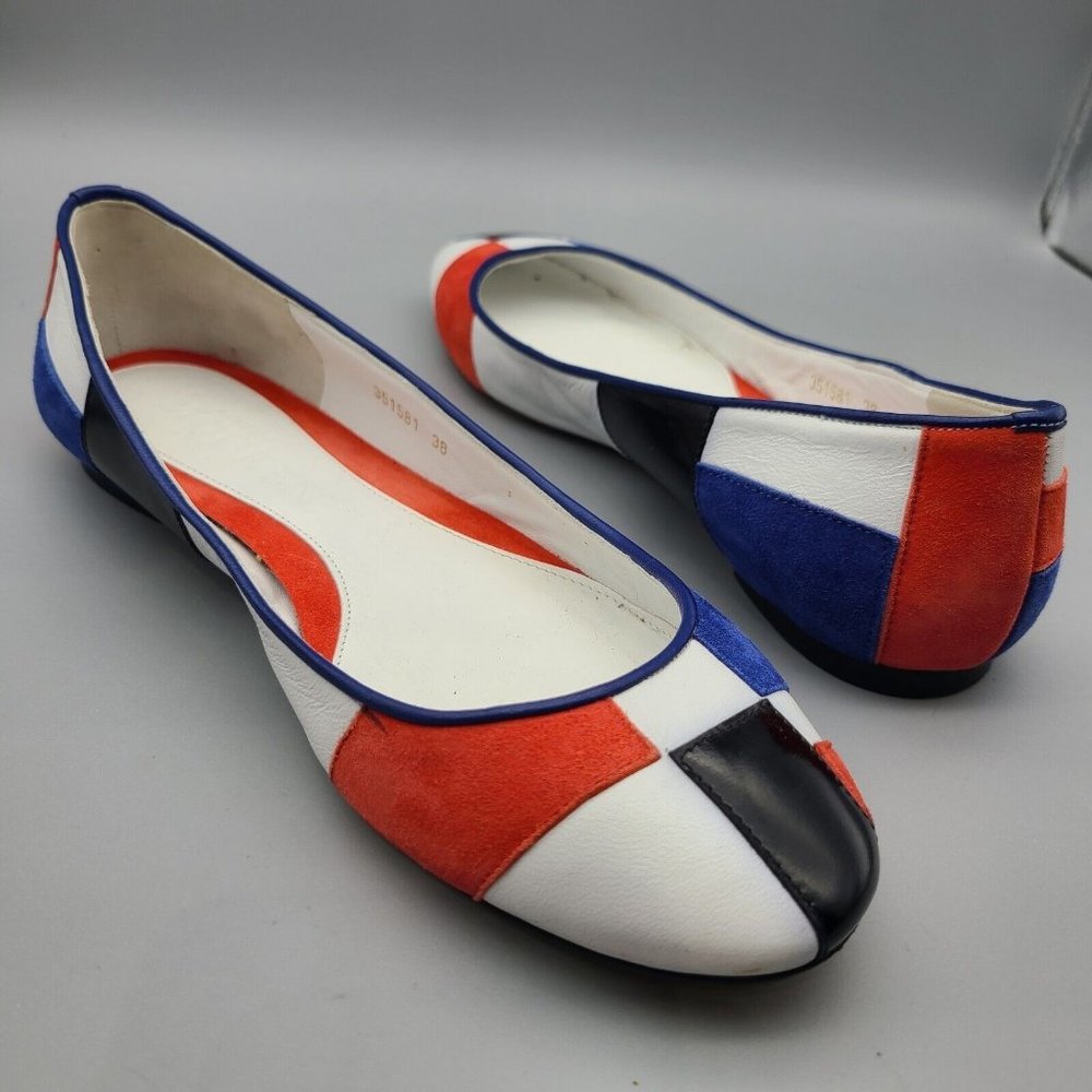 Alexander Mcqueen Leather/ Suede Patchwork Baller… - image 8